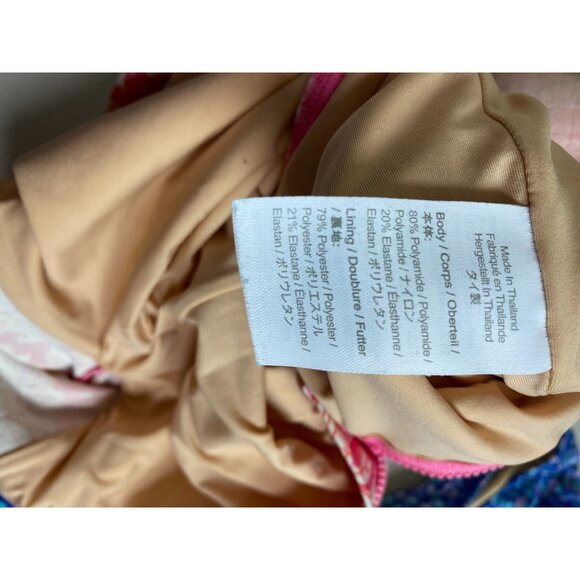 Bundle Crewcuts Kids Rash Guard size 4T 5T UPF 50 Long sleeves Floral Blue Pink - Picture 10 of 13